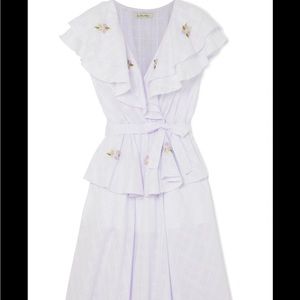 Innika Choo Lavender Ruffle Wrap Dress